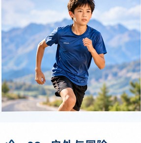 Runner outdoors with mountains in the background