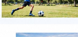 Soccer player on a field